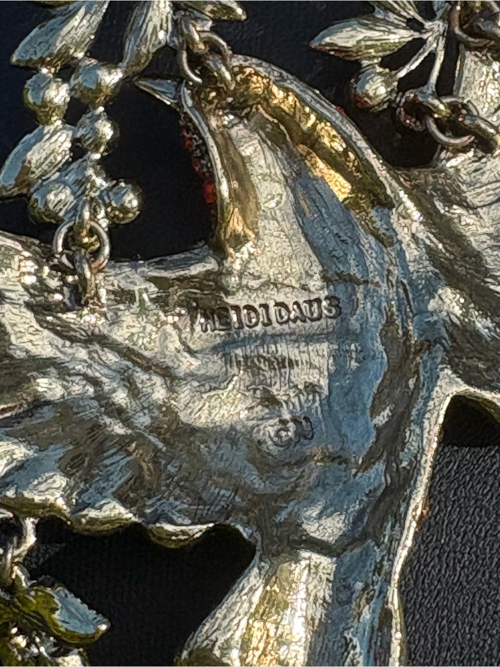 Heidi Daus Breathtaking "Mary's Returns" Bird Pendant & Earrings - Picture 9 of 11